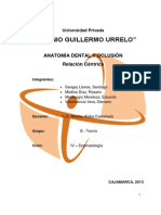 Anatomia Dental - Relación Centrica