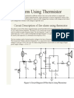 Fire Alarm Using Thermistor