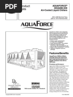 Product Data: Aquaforce 30XA080-500 Air-Cooled Liquid Chillers