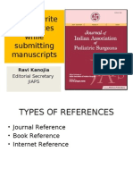 References Style and Writing Guide