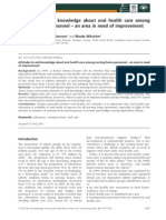 Attitudes To and Knowledge About Oral Health Care Among Nursing Home Personnel - An Area in Need of Improvement