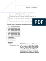 Operators & Assignments Question 1 Class EBH019 (Public Static