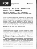 Building Life World Connections During School Booktalk