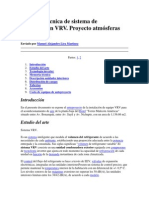 Memoria Técnica de Sistema de Refrigeración VRV