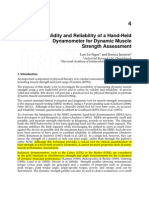 Reliability & Validity of Handheld Dynamometer For Dynamic Muscle Assessment Strength