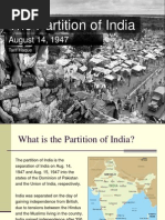 The Partition of India: August 14, 1947