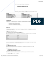 Toeic Grammar Guide Subject Verb Agreement