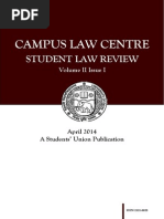 CLC Student Law Review Vol. II Issue I