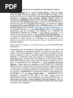 Acta de Integración de La Comisión de Seguridad e Higiene