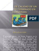 Control de Calidad de Un Producto Terminado en