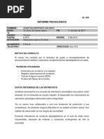 Ejemplo Informe Psicologico