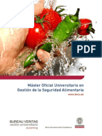 Master Oficial Universitario en Gestion de La Seguridad Alimentaria