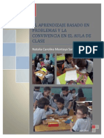 Aprendizaje Basado en Problemas y La Convivencia en El Aula de Clase