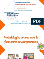 Metodologías Activas para La Formación de Competencias