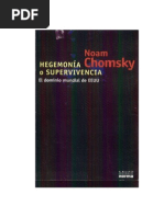 Hegemonia O Supervivencia - Noam Chomsky