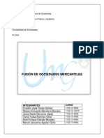 Fusión de Sociedades Mercantiles y Sus Efectos Trabajo