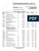 Explosión de Insumos de Presupuesto CEAS