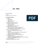 Webservices - Axis: 1.1. Table of Contents