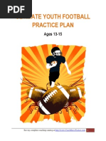 Ultimate Youth Football Practice Plan: Ages 13-15