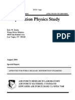 Teleportation Physics Study (Eric W. Davis)