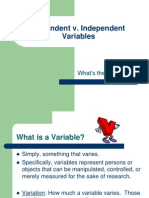 Dependentv Independentvariables 