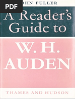 Fuller, John - A Reader's Guide To W.H. Auden - 1970