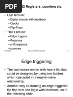 Lecture #32 Registers, Counters Etc