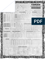 Conan - Character Sheet 2nd Edition (2 Page)