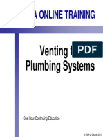 Venting For Plumbing Systems