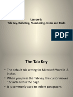 Microsoft Word Tutorial... Lesson 6