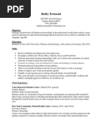 Shelby Townsend Resume