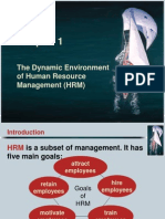 The Dynamic Environment of Human Resource Management (HRM)