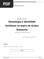 Genealogia e Identidade Familiares No Teatro de Ariano Suassuna