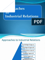 Approaches To Industrial Relations (IR)