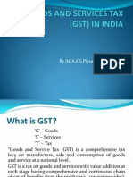 Gstinindia A Brief Note