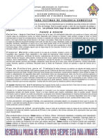 Plan de Escape para Victimas de Violencia Domestica