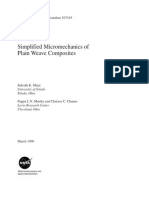 Simplified Micromechanics of Plain Weave Composites