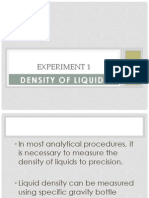 Pycnometer Experiment