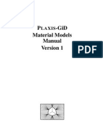 Material Models in Plaxis