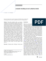 A Parametric Study On Inelastic Buckling in Steel Cylindrical Shells With Circular Cutouts