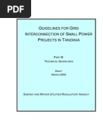 Guidelines For Grid Interconnection - Part B Technical - Tanzania