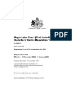 Magistrates Court (Civil Jurisdiction) (Solicitors' Costs) Regulation 1982