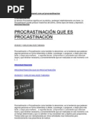 Ciclo de La Procrastinación