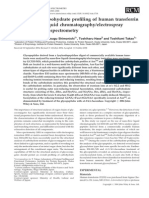 Site-Specific Carbohydrate Profiling of Human Transferrin by Nano-Flow Liquid Chromatography/electrospray Ionization Mass Spectrometry