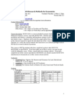 Econ 4630 Research Methods For Economists: Instructor: Jiyoung KWON Web Address: Contact Information