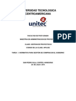 Normativa para Gestión de Compras en El Gobierno