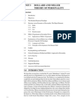 Dollard and Miller Theory of Personality