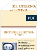 Control Interno-Efectivo y Flujo de Caja