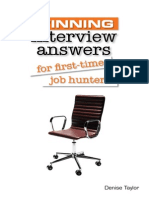 Winning Interview Answers For First-Time Job Hunters