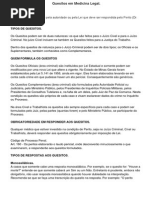 Quesitos - Medicina Legal PDF